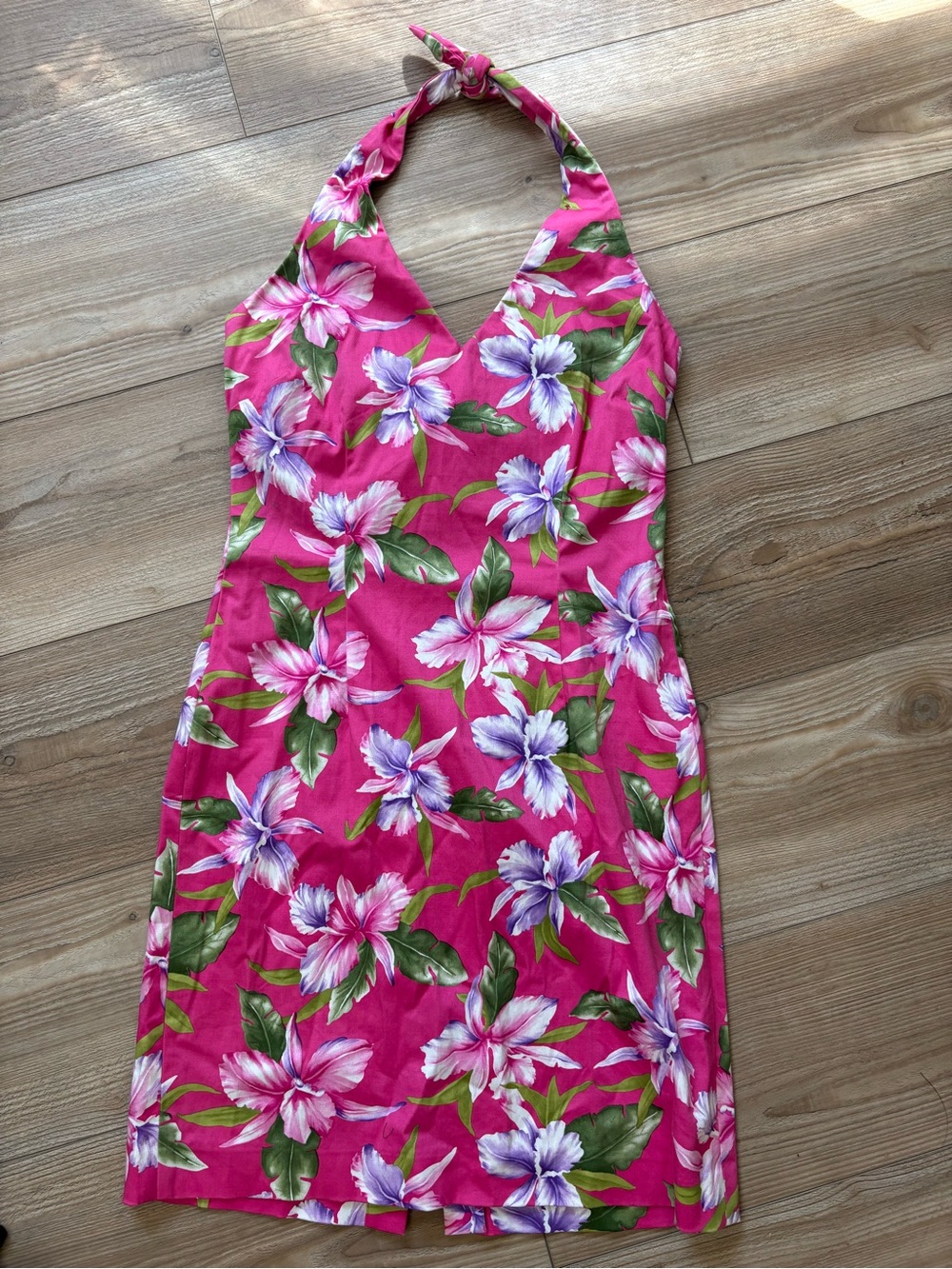 Vintage floral halter dress